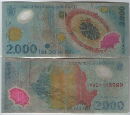 Romania 1999 - 2000 lei, uzata