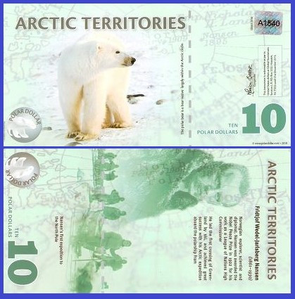 Antarctica 2010 - 10 dollars, necirculata