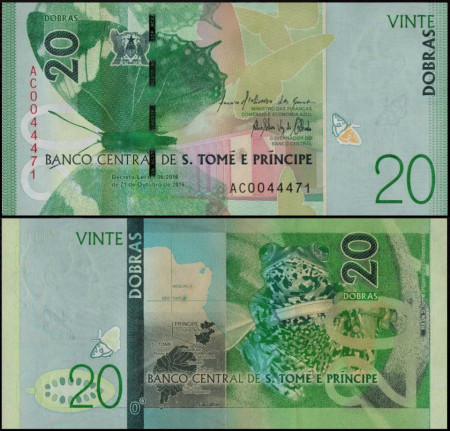 Sao Tome 2016 - 20 dobras, necirculata