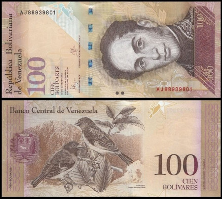 Venezuela - 100 bolivares 2015, necirculata