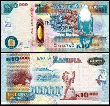 Zambia 2009 - 10.000 kwacha, necirculata