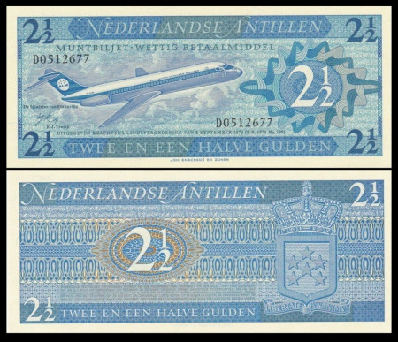 Antilele Olandeze 1970 - 2 1/2 gulden, necirculata