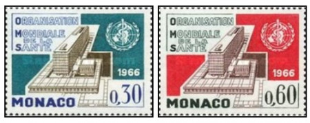 Monaco 1966 - Sediul general WHO, serie neuzata
