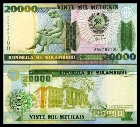 Mozambic 1999 - 20.000 meticais, necirculata
