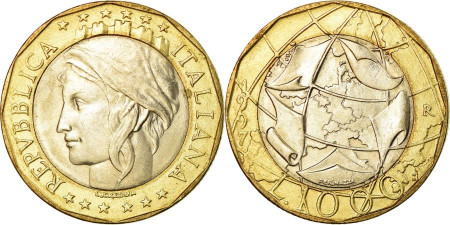 Italia 1997 - 1000 lire, circulata