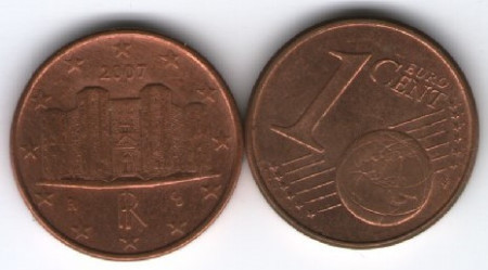 Franta 2007 - 1 eurocent, circulata