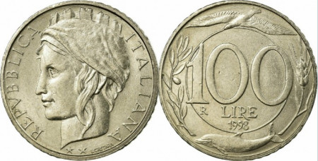 Italia 1998 - 100 lire, circulata