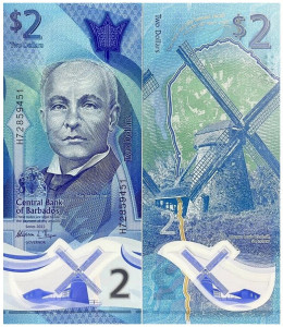Barbados 2022 - 2 dollars, necirculata