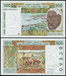 Benin 2002 - 500 fancs UNC