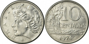 Brazilia 1998 - 10 centavos, circulata
