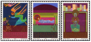 Liechtenstein 1980 - Craciun, serie neuzata