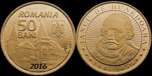 Romania 2016 - 50 bani, Iancu de Hunedoara, necirculata
