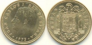 Spania 1975 - 1 peseta, circulata