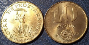 Ungaria 1989 - 10 forint, circulata