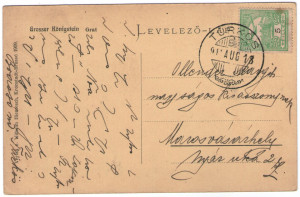 1910 - Creasta Munţilor Făgăraş, vedere circulata (jud. Brasov)