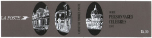 Franta 1987 - Celebritati, serie neuzata in carnet filatelic