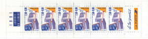 Franta 1991 - ziua marcii postale, 6 neuzate in carnet filatelic