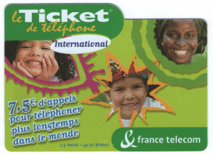 Franta 2009 - cartela telefonica folosita