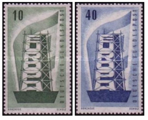 Germania 1956 - Europa, serie neuzata