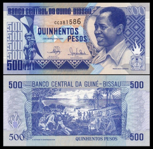 Guinee-Bissau 1990 - 500 pesos, necirculata