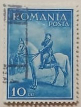 Romania 1932 - Carol II - călare, stampilata
