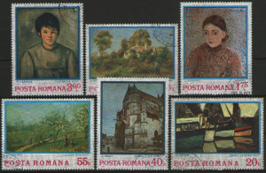 Romania 1974 - Reproduceri de artă - Impresionismul, serie stampilata