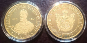 Romania - medal comemorativ - domnitorul Alexandru I. Cuza
