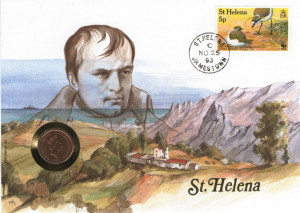 St. Helena 1991 - FDC cu moneda 1 penny