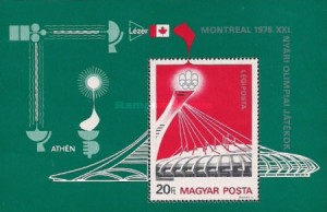 Ungaria 1976 - J.O.Montreal, colita neuzata