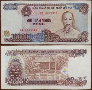 Vietnam 1994 - 100.000 dong, circulata