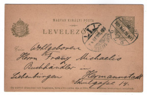 1905 - Sibiu, intreg postal