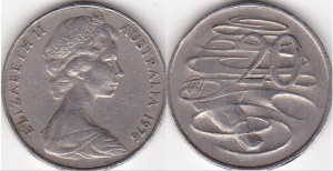 Australia 1976 - 20 cents, circulata