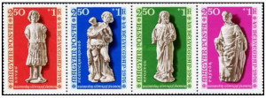 Ungaria 1976 - statuete, serie neuzata