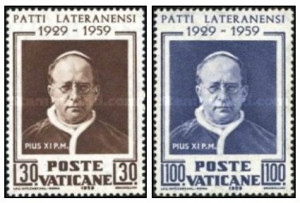 Vatican 1959 - 30 de ani Contract lateral, serie neuzata