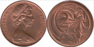 Australia 1984 - 2 cents, circulata