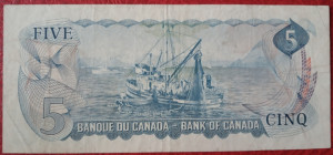 Canada 1972 - 5 dollars, circulata