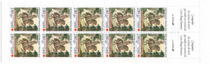 Franta 1995 - crucea rosie, 10 neuzate in carnet filatelic
