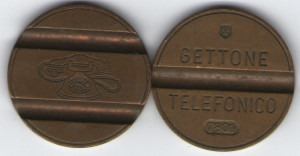 Italia 1978 - jeton telefonic, folosita