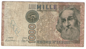 Italia 1982 - 1000 lire, circulata