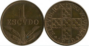 Portugalia 1979 - 1 escudo, circulata