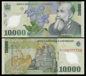 Romania 2000 - 10.000 lei, necirculata