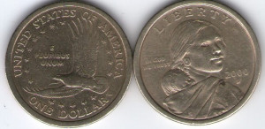 SUA 2000D - 1 dollar, circulata