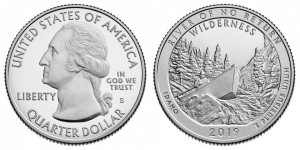 SUA 2019S - 25 cents, UNC - Idaho, River of No Return Wilderness