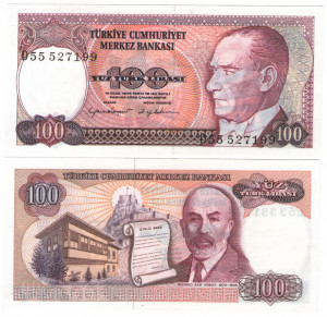 Turcia 1983 - 100 lira, XF