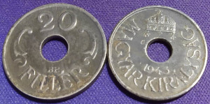 Ungaria 1943 - 20 filler, circulata