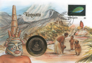 Vanuatu 1983 - FDC cu moneda 20 vatu, necirculata