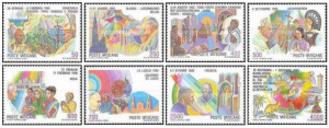 Vatican 1987 - Călătoriile Papei Ioan Paul al II-lea, serie neuzata