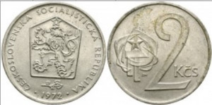 Cehoslovacia 1972 - 2 korun, circulata