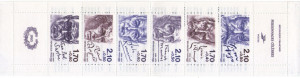 Franta 1985 - scriitori, serie neuzata in carnet filatelic