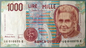 Italia 1990 - 1000 lire, circulata